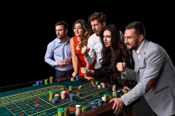 Tampilan meja blackjack Pretty Gaming di aplikasi megawin77 login dengan dealer HD